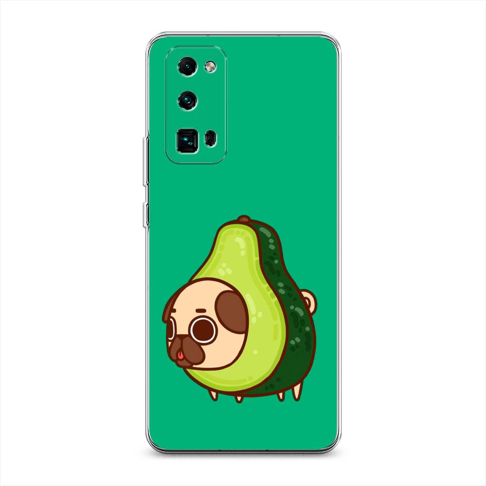 

Чехол на Honor 30 Pro Plus "Мопс авокадик", Зеленый, 612250-1