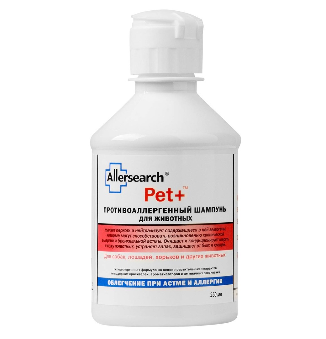 фото Шампунь для животных allersearch pet+, 250 мл