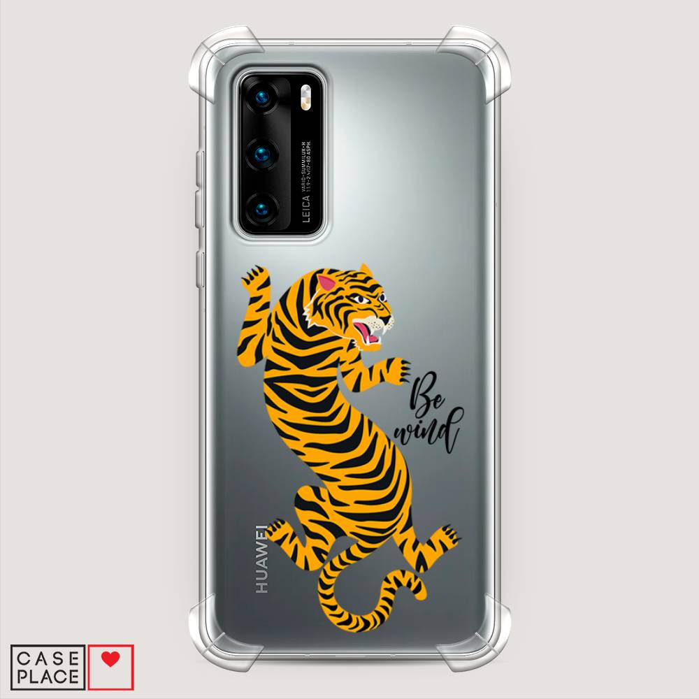 

Чехол Awog на Huawei P40 "Tiger be wind", Желтый;черный