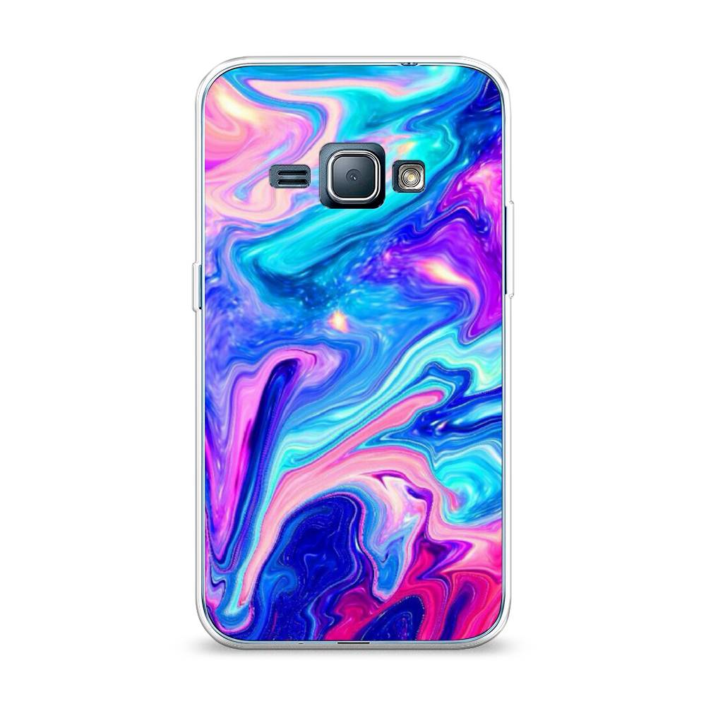 

Чехол Awog на Samsung Galaxy J1 2016 / Самсунг J1 2016 "Потеки краски", Розовый, 22150-10