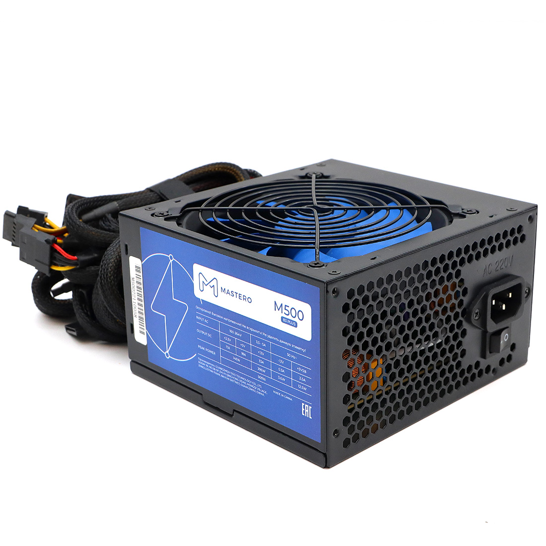 

Блок питания MASTERO M500-120BFV1 500W, Чёрный, M500-120BFV1
