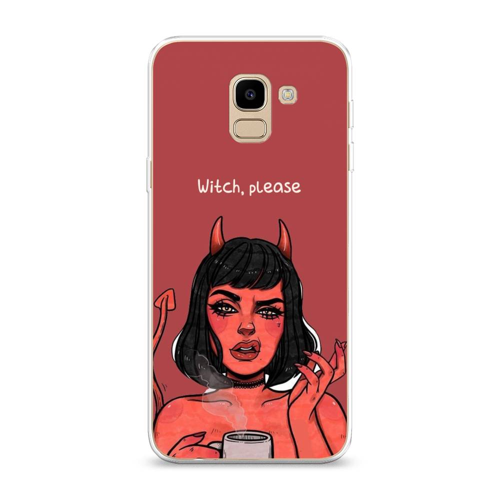 

Чехол Awog на Samsung Galaxy J6 2018 "Evil Girl", Красный;черный, 26150-6
