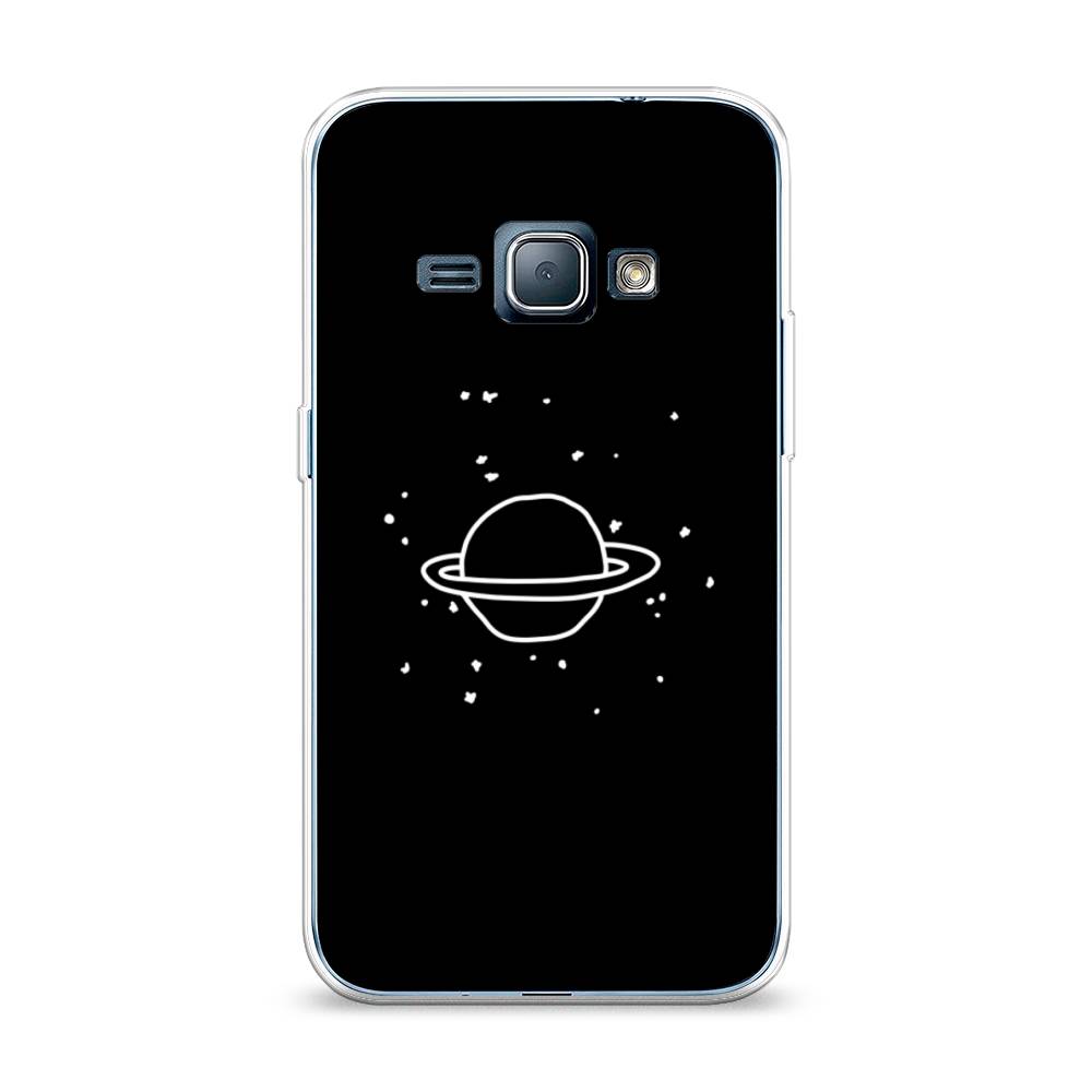 

Чехол Awog на Samsung Galaxy J1 2016 / Самсунг J1 2016 "Дудл Юпитера", Белый;черный, 22150-4