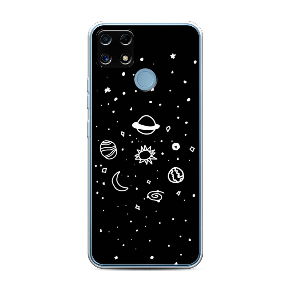 

Чехол для Oppo Realme C25/C25s "Дудл солнечной системы", Бежевый;серый, 256950-2