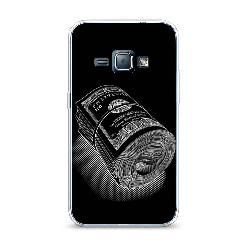 

Чехол Awog на Samsung Galaxy J1 2016 / Самсунг J1 2016 "Кубышка денег", Черный;серебристый, 22150-5