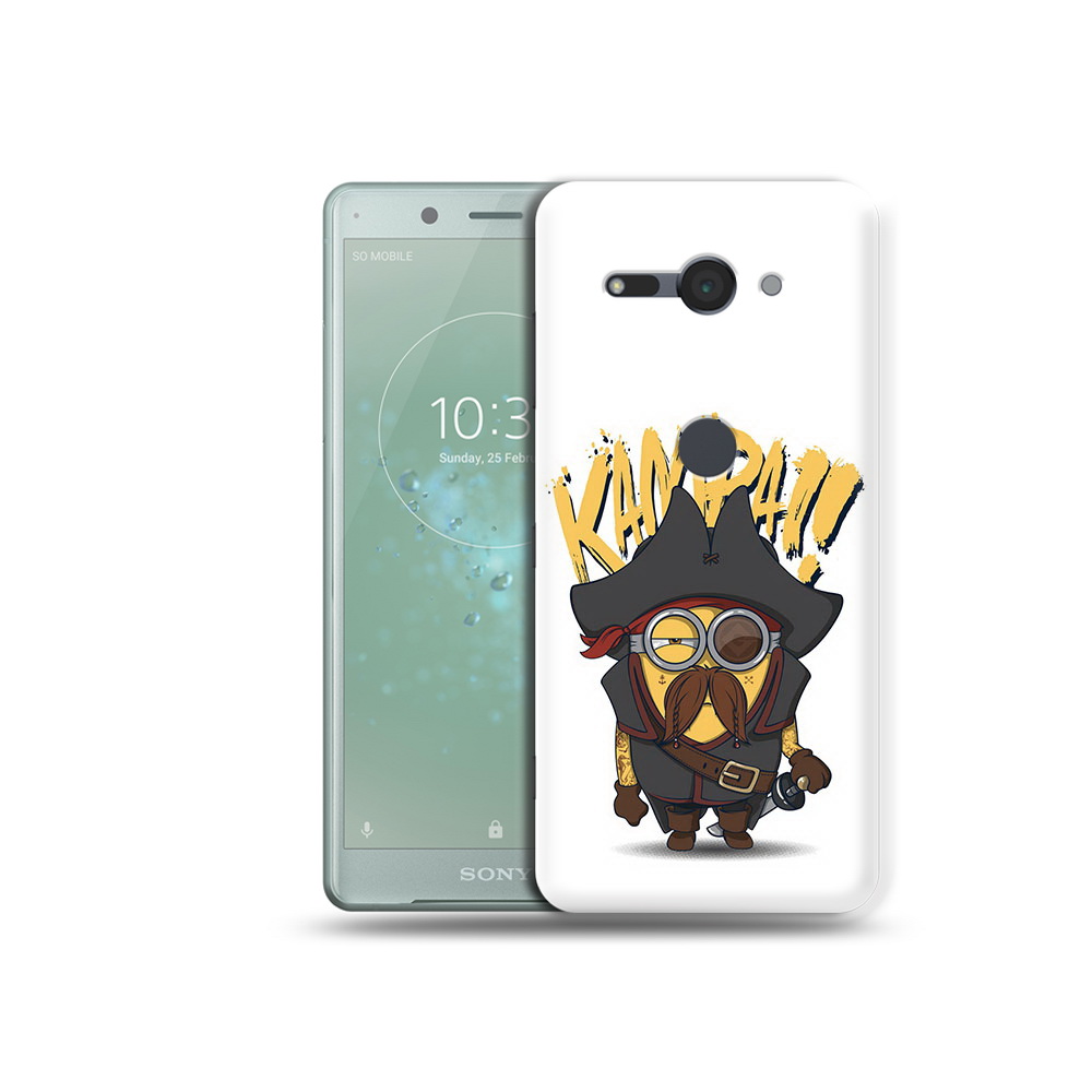 

Чехол MyPads Tocco для Sony Xperia XZ2 Compact миньон пират, Прозрачный, Tocco