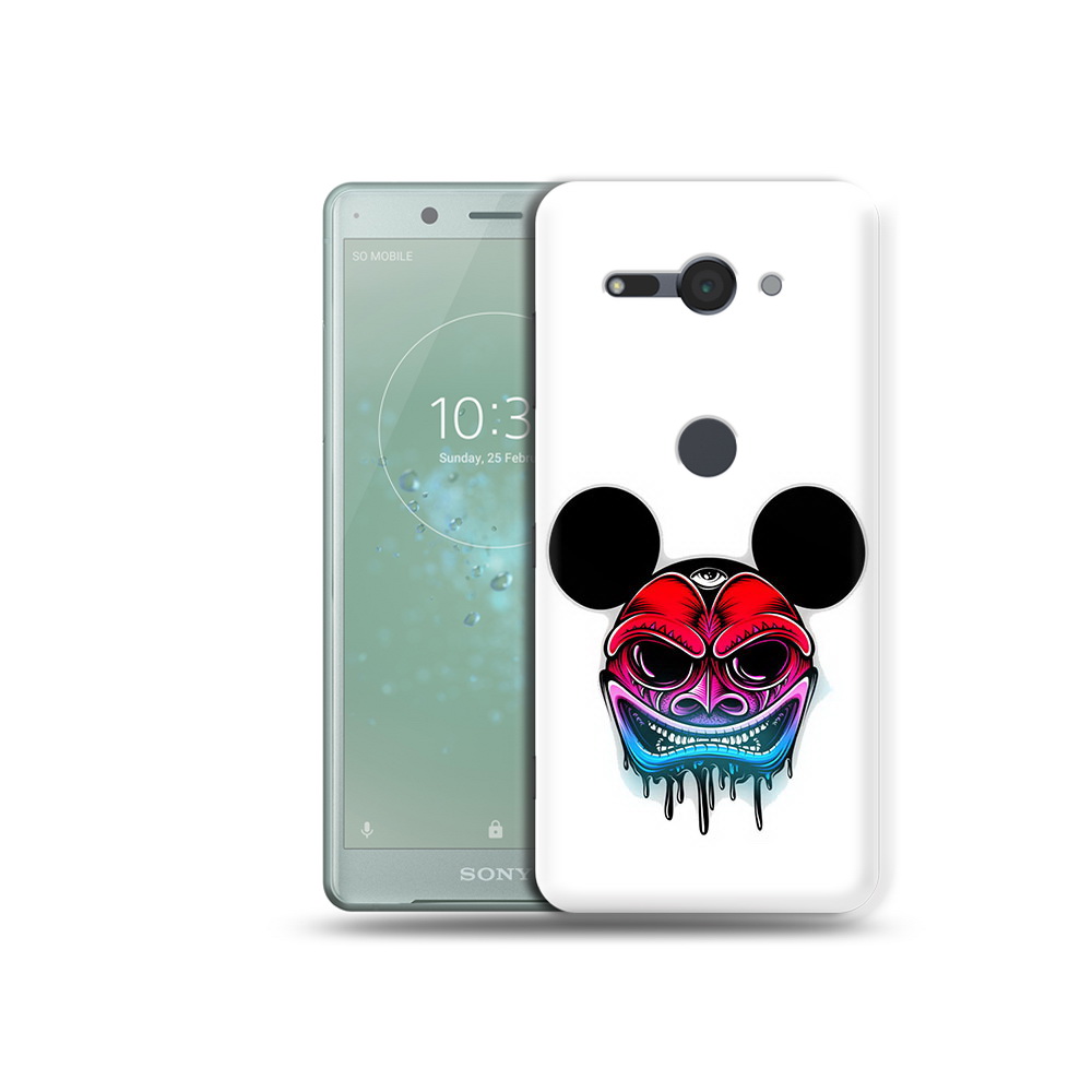

Чехол MyPads Tocco для Sony Xperia XZ2 Compact микки в маске, Прозрачный, Tocco