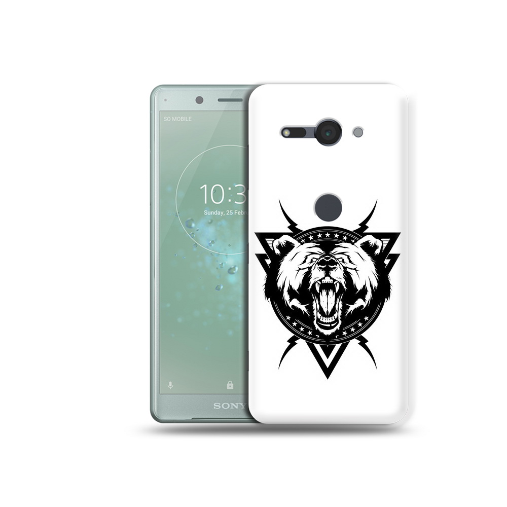

Чехол MyPads Tocco для Sony Xperia XZ2 Compact медведь в треугольнике, Прозрачный, Tocco