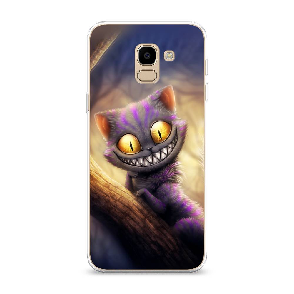

Чехол Awog на Samsung Galaxy J6 2018 "Cheshire Cat", Фиолетовый;желтый, 26150-1