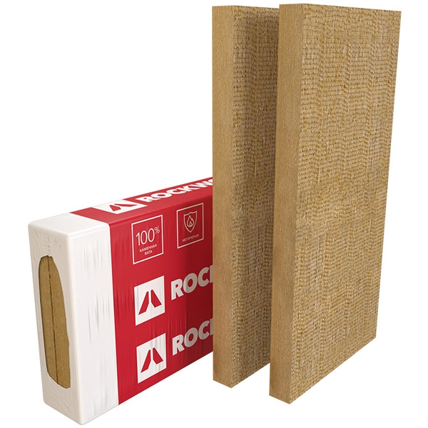 

ROCKWOOL Фасад Баттс Оптима для фасадов под штукатурку 1000х600х50мм (3,6м2=0,18м3) (упак.