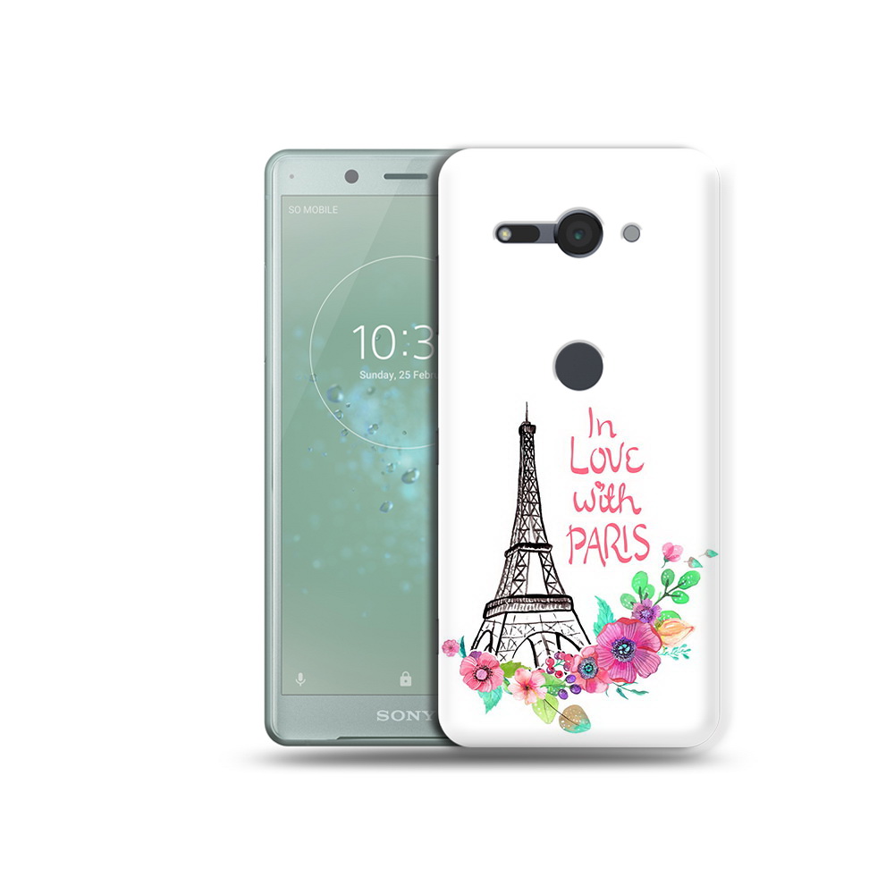 

Чехол MyPads Tocco для Sony Xperia XZ2 Compact любимый париж, Прозрачный, Tocco