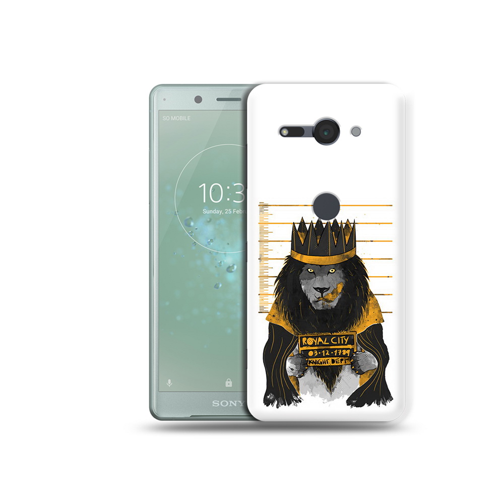 

Чехол MyPads Tocco для Sony Xperia XZ2 Compact лев в законе, Прозрачный, Tocco