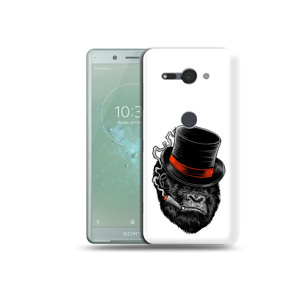 

Чехол MyPads Tocco для Sony Xperia XZ2 Compact дизайнерская горилла, Прозрачный, Tocco