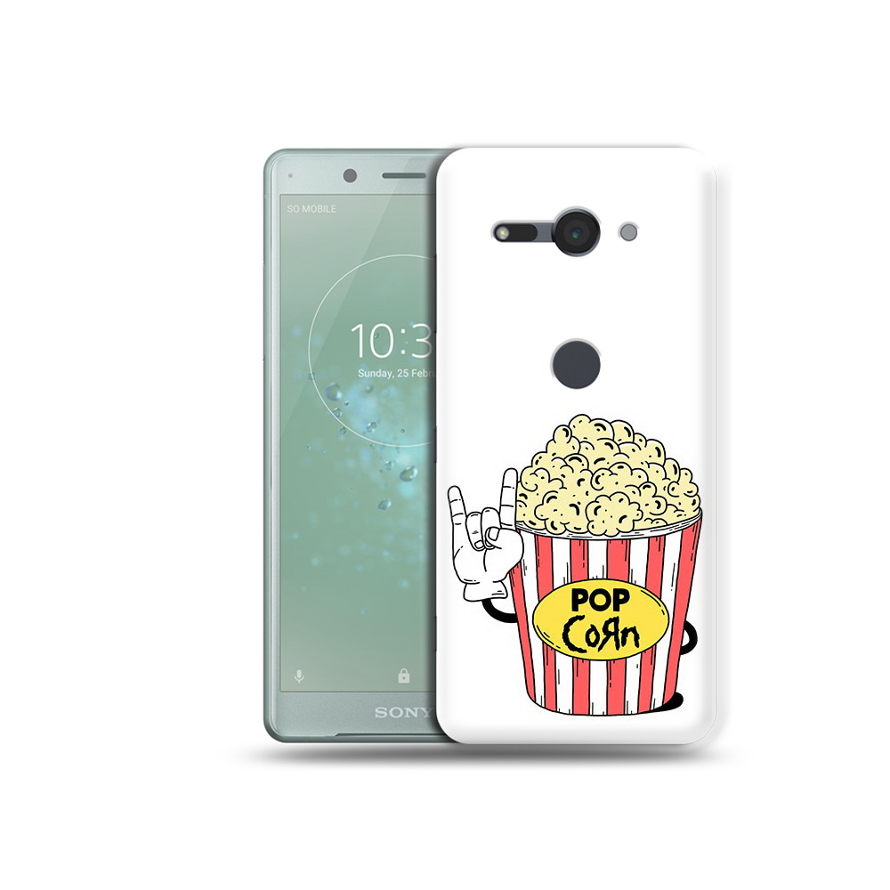 

Чехол MyPads Tocco для Sony Xperia XZ2 Compact крутой попкорн, Прозрачный, Tocco
