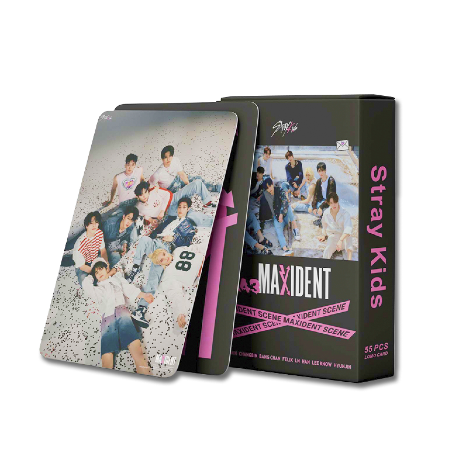 

Карточки Stray kids кпоп "Maxident", 55 шт., разноцветные, размер 8,5х5,5, Кпоп карты