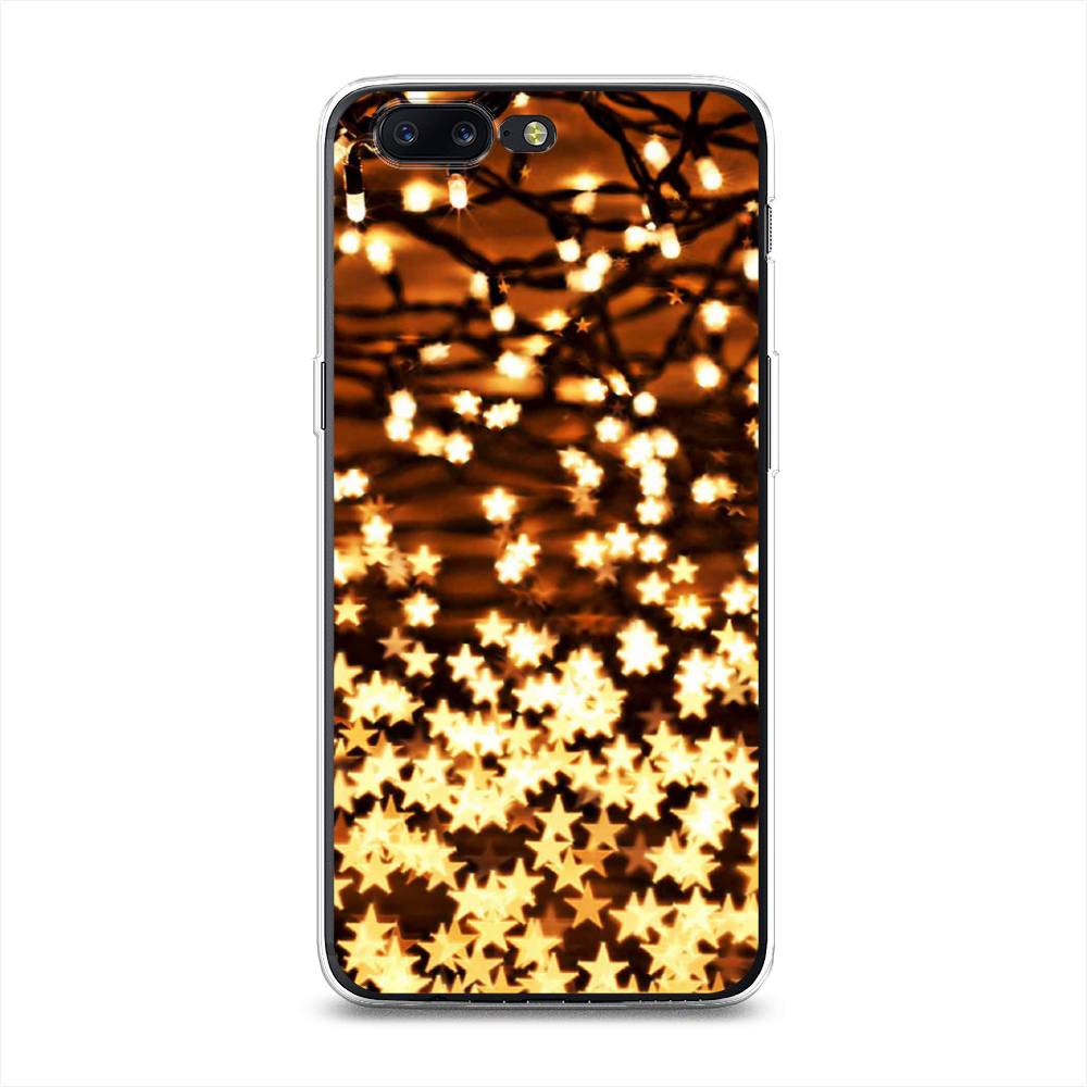 

Чехол на OnePlus 5 "Новогодняя гирлянда", Золотистый, 150250-5