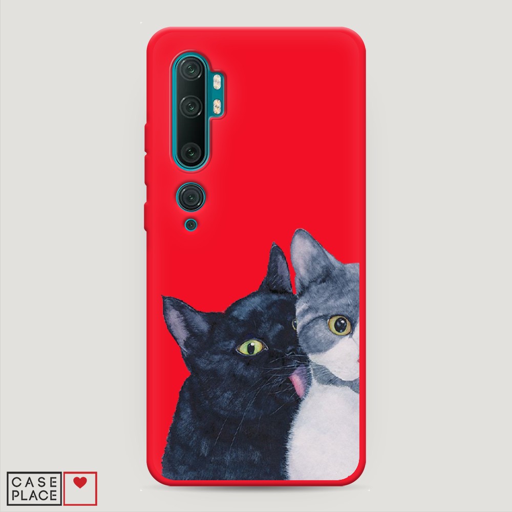 

Чехол Awog на Xiaomi Mi Note 10/Mi Note 10 Pro "Кошачья любовь", Разноцветный, 37353-1