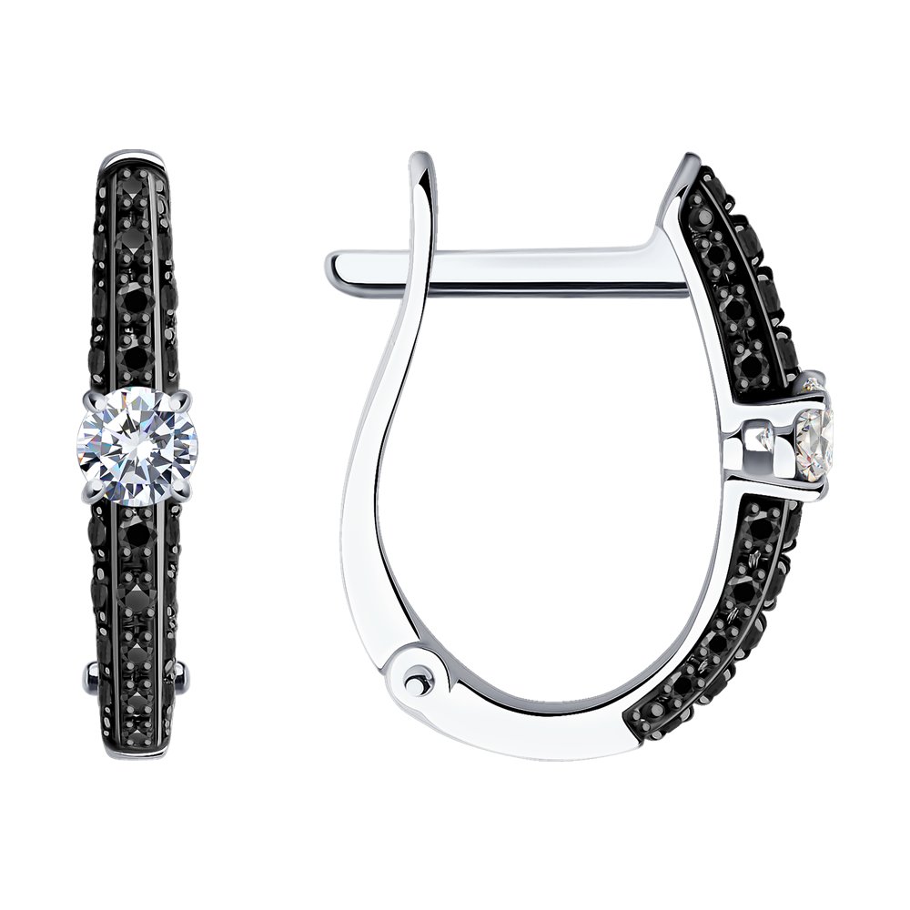 

Серьги из белого золота SOKOLOV Diamonds 7020111-3, бриллиант, 7020111-3