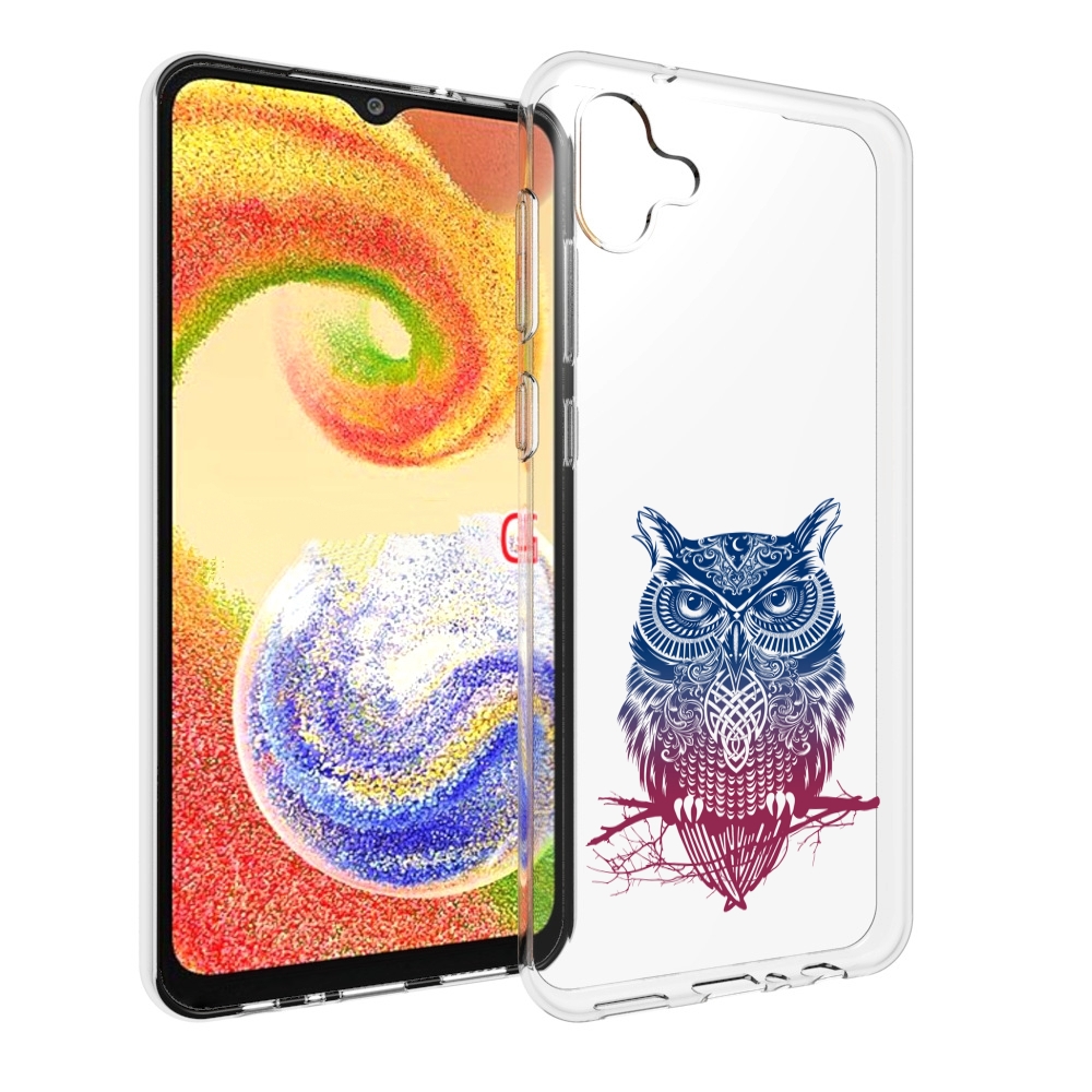 Чехол MyPads хиппи сова для Samsung Galaxy A04