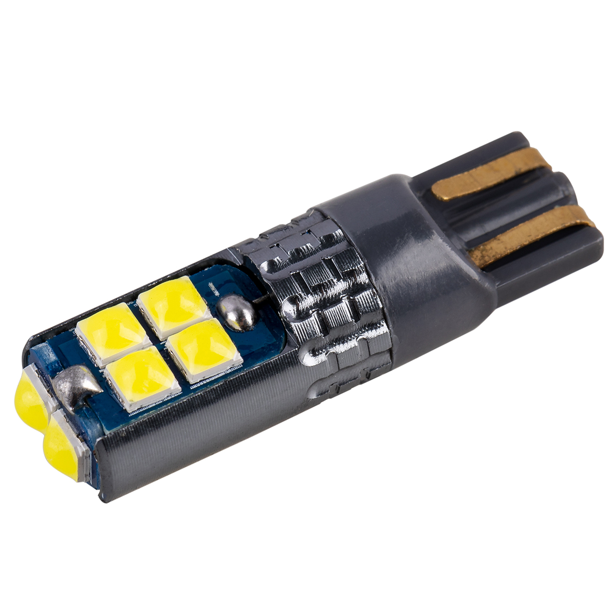 Автолампа SKYWAY диод, T10 (W5W), 12-24 В, 10 SMD диодов, 1-конт. S08202080