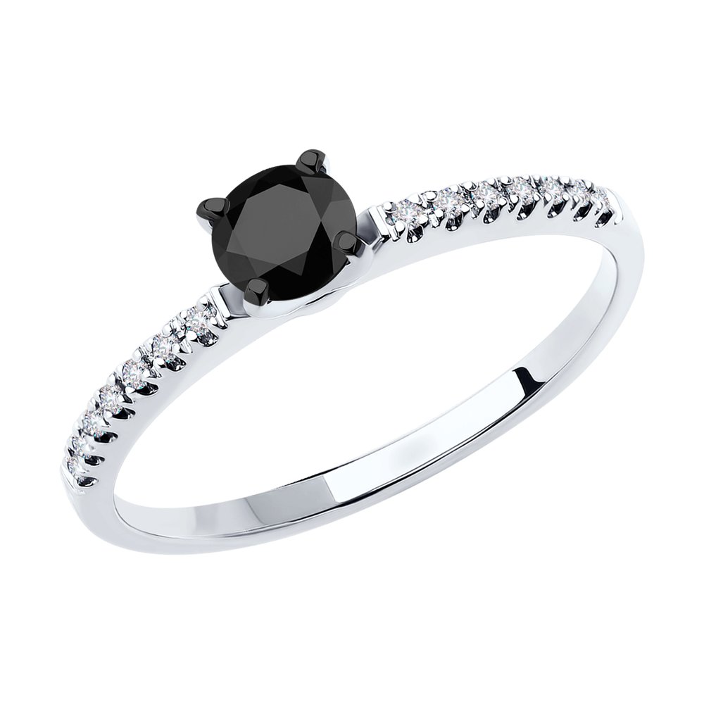 

Кольцо из золота р.  SOKOLOV Diamonds 7010091-3, бриллиант, 7010091-3