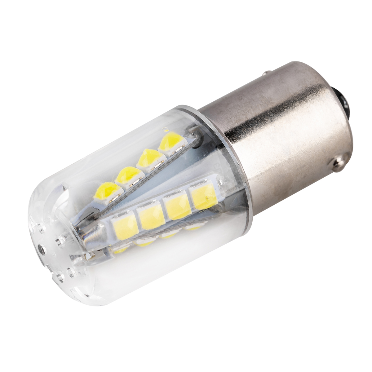 

Автолампа SKYWAY диод, S25 (P21W), 12-24 В, 16 SMD диодов, BA15s, 1-конт., белая S08202085