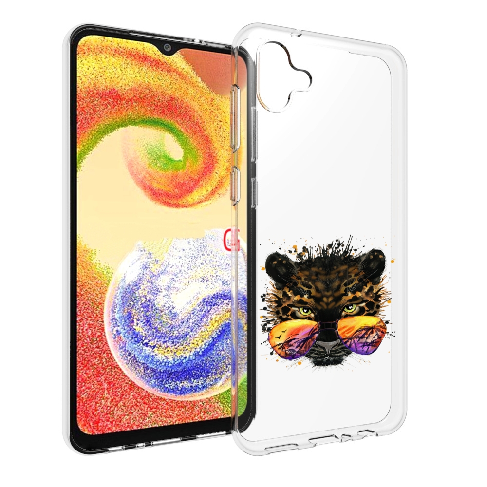 

Чехол MyPads тропический леопард для Samsung Galaxy A04, Прозрачный, Tocco