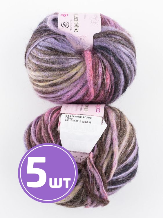 

Пряжа Пехорка Эффектное фламе (1223), фиолетовый 5 шт. по 50 г Pehorka_Ef_1223