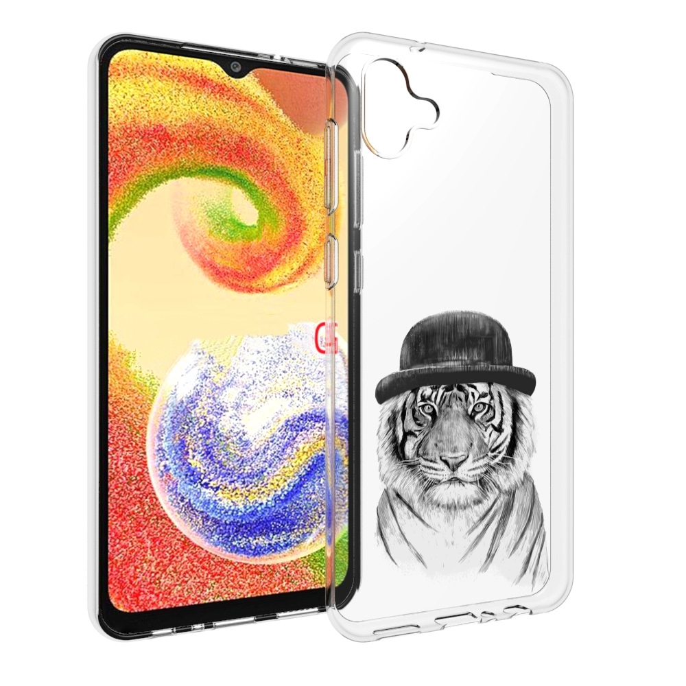 

Чехол MyPads тигр британец для Samsung Galaxy A04, Прозрачный, Tocco