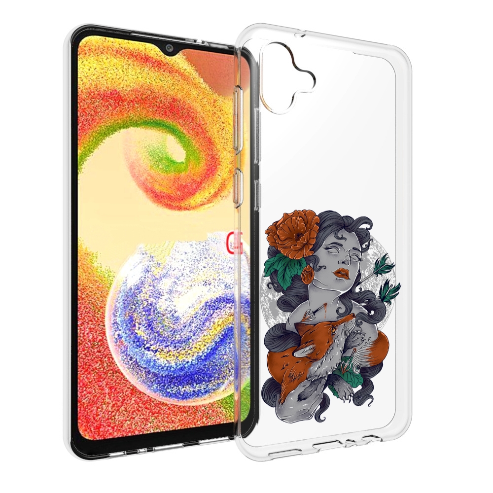 

Чехол MyPads темная девушка с лисой для Samsung Galaxy A04, Прозрачный, Tocco