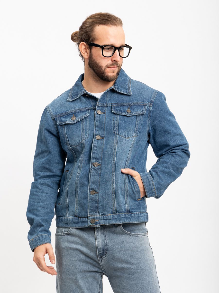 Джинсовая куртка мужская RM Shopping R899 голубая M