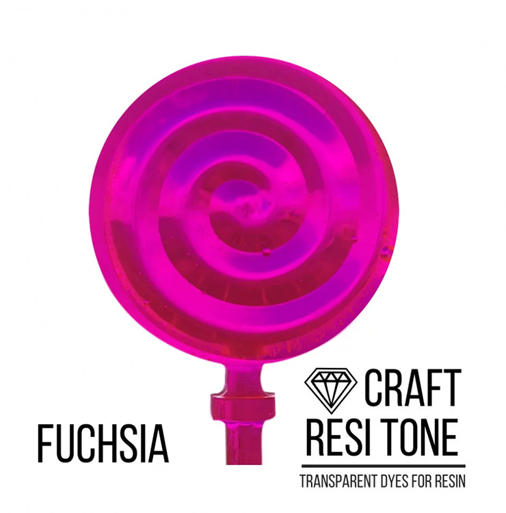 

Прозрачный тонер для эпоксидной смолы, Fuchsia (фуксия) 10мл, ResiTone TD-017