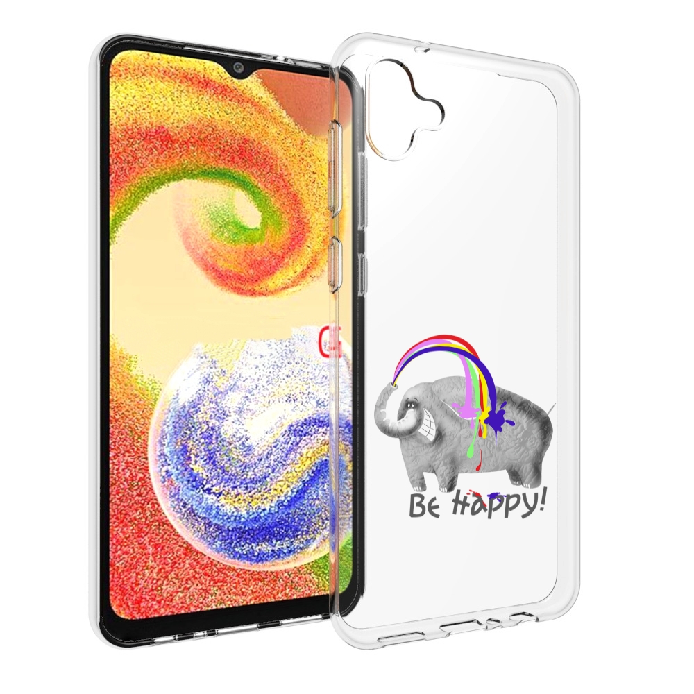 

Чехол MyPads счастливый слон для Samsung Galaxy A04, Прозрачный, Tocco