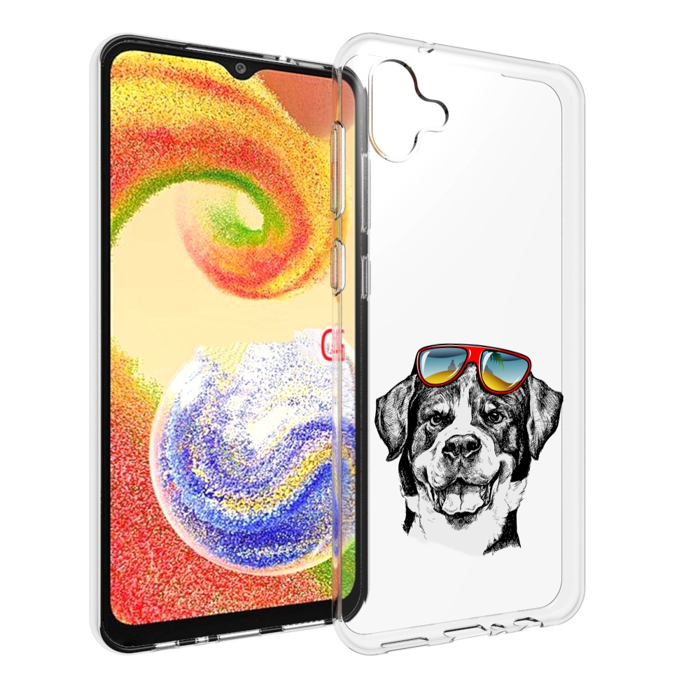 

Чехол MyPads счастливая собака для Samsung Galaxy A04, Прозрачный, Tocco