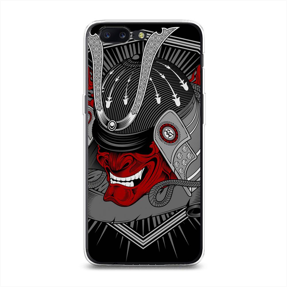 

Чехол на OnePlus 5 "Красная маска самурая", Белый;красный;черный, 150250-4