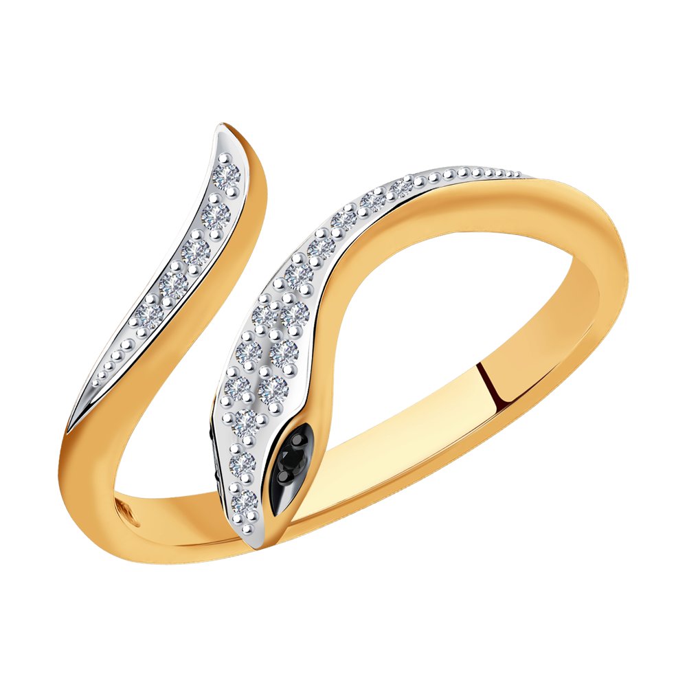 

Кольцо из золота р.  SOKOLOV Diamonds 7010066, бриллиант, 7010066