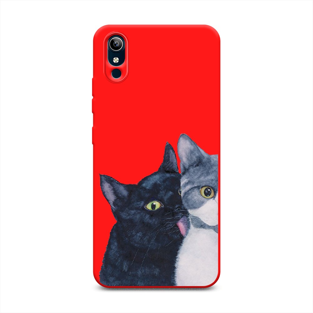 

Чехол Awog на Vivo Y91c/Y1s "Кошачья любовь", Разноцветный, 262853-1
