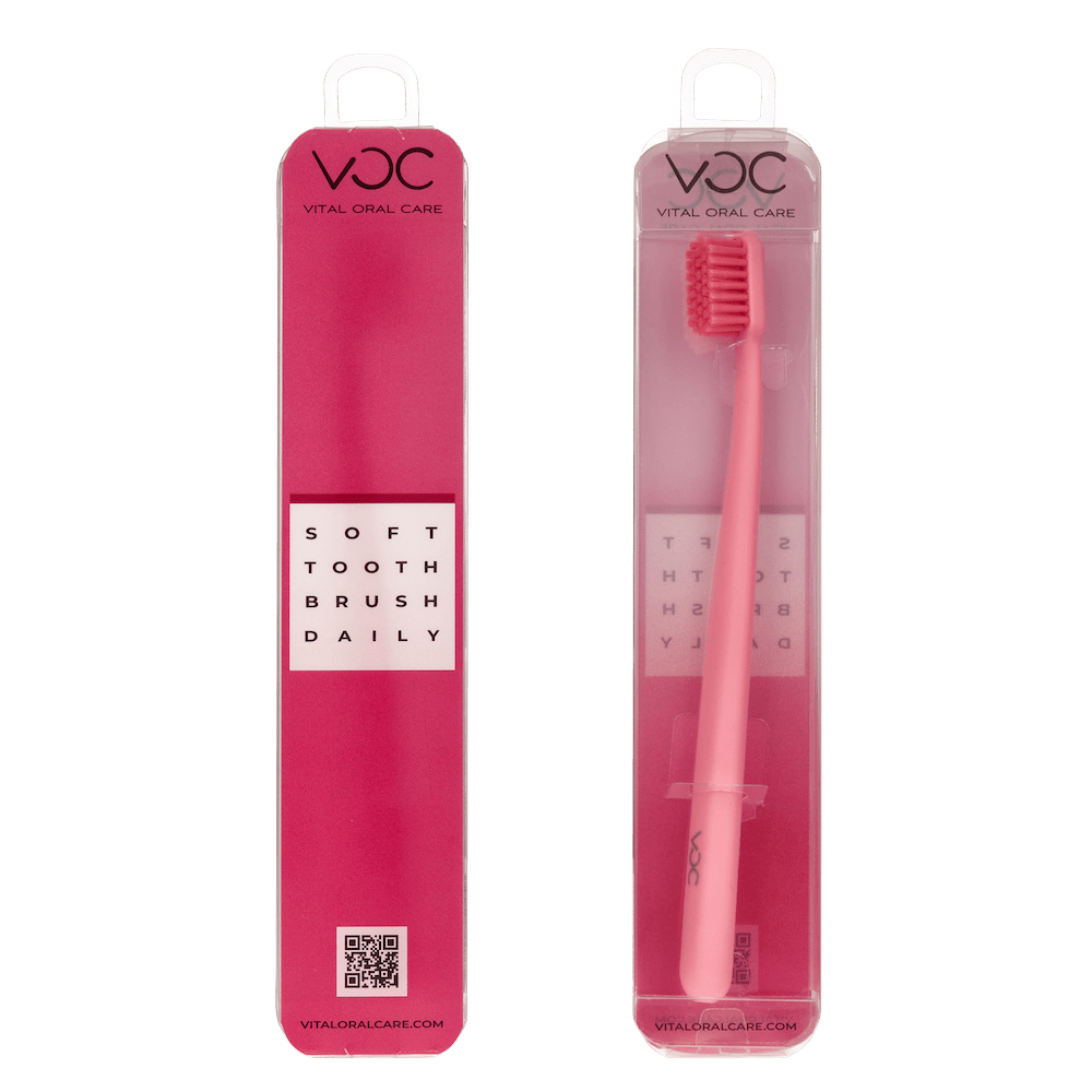 Зубная щетка VOC Daily Soft розовая