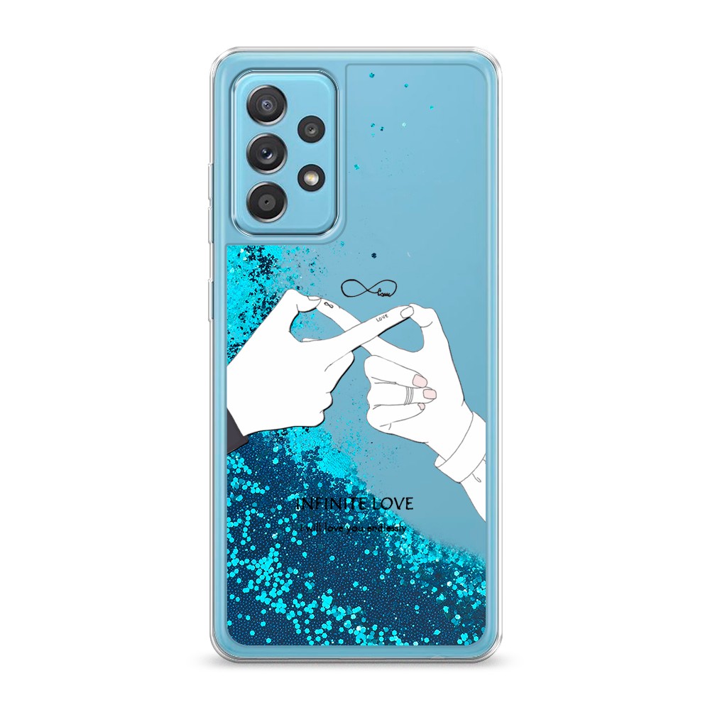 

Жидкий чехол с блестками "Любовь навсегда" на Samsung Galaxy A52s, 2106593-1