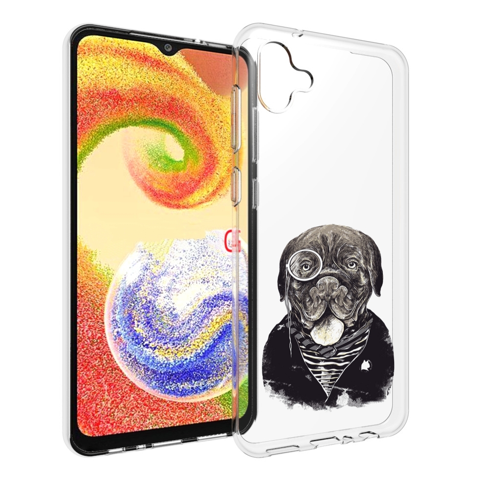 

Чехол MyPads солидный песик для Samsung Galaxy A04, Прозрачный, Tocco