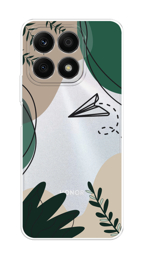 

Чехол на Honor X8A "Secret Garden", Зеленый;бежевый;черный, 6120750-1