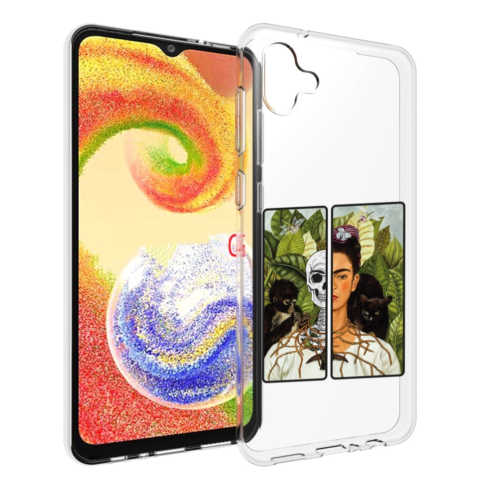 

Чехол MyPads сдвоенная картинка девушка скелет для Samsung Galaxy A04, Прозрачный, Tocco