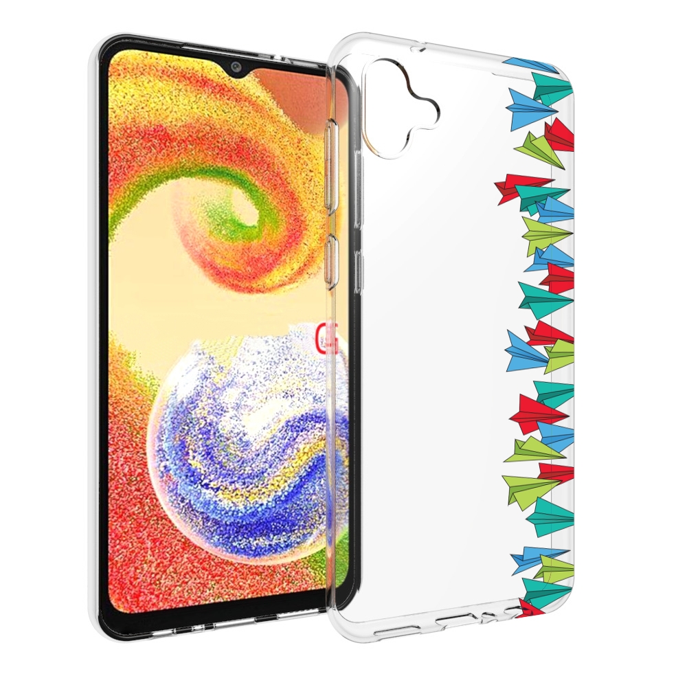 

Чехол MyPads самолетики из листочков для Samsung Galaxy A04, Прозрачный, Tocco