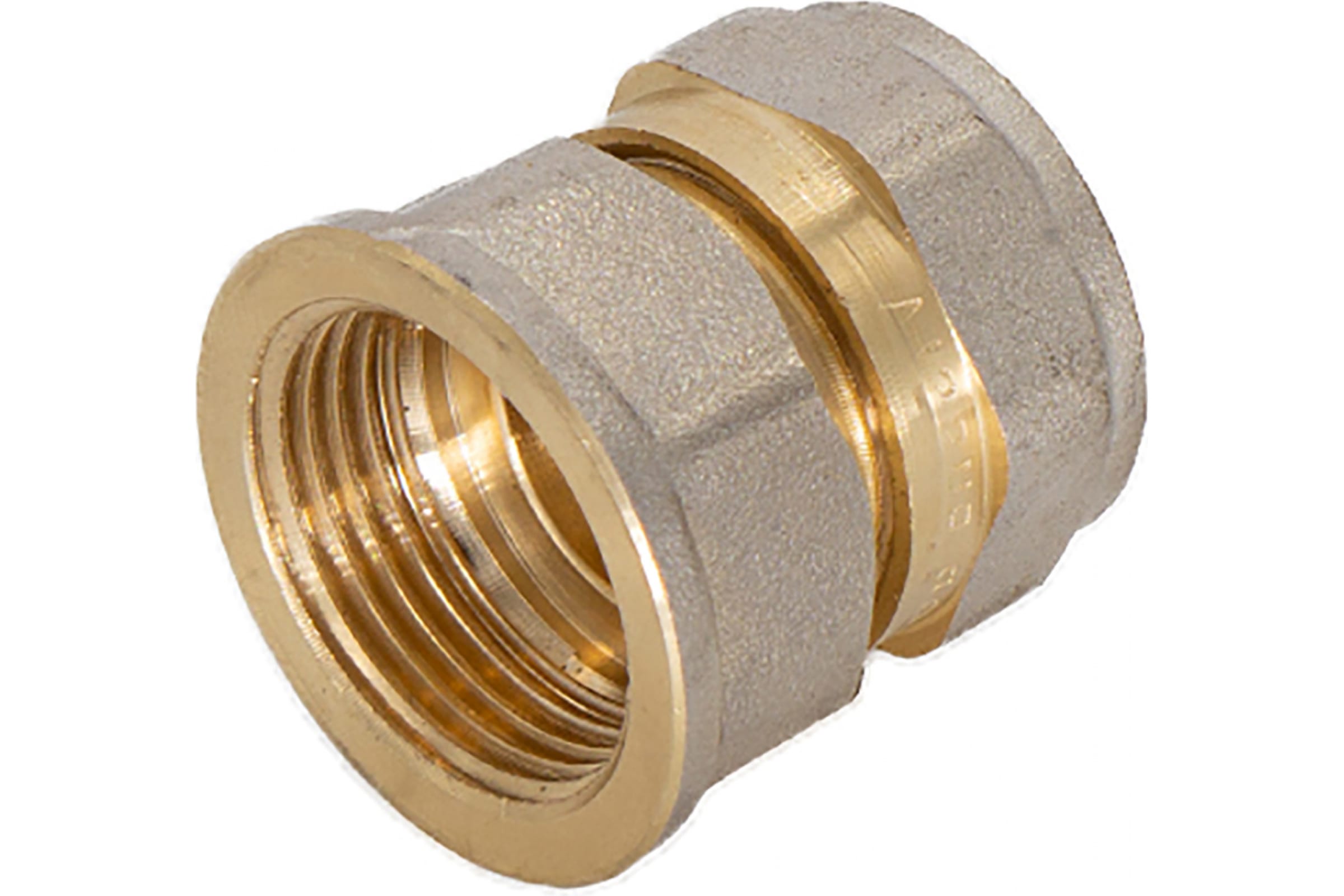 

Муфта соединительная латунь СТМ CCF02601 DN26, в/р, 1", золотистый