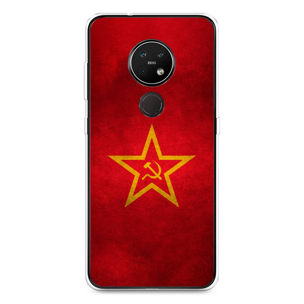 

Чехол Awog на Nokia 7.2 / Нокиа 7.2 "Красное знамя", Желтый;красный, 123150-10