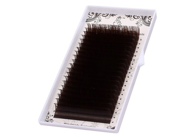 Ресницы Lovely Dark Brown 20 линий C 0.07 12мм ресницы на ленте lovely dark chocolate с 0 10 8 mm