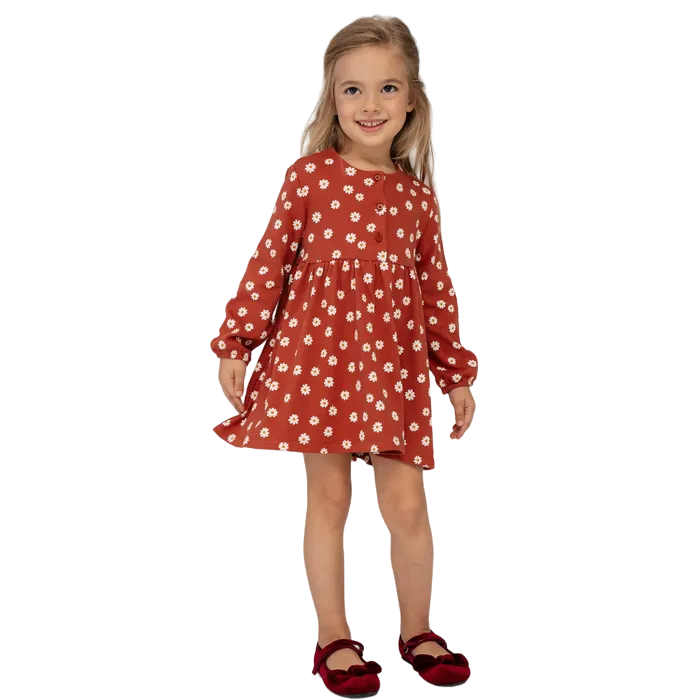 Платье Artie для девочек, коричневое, 104, APl-395d