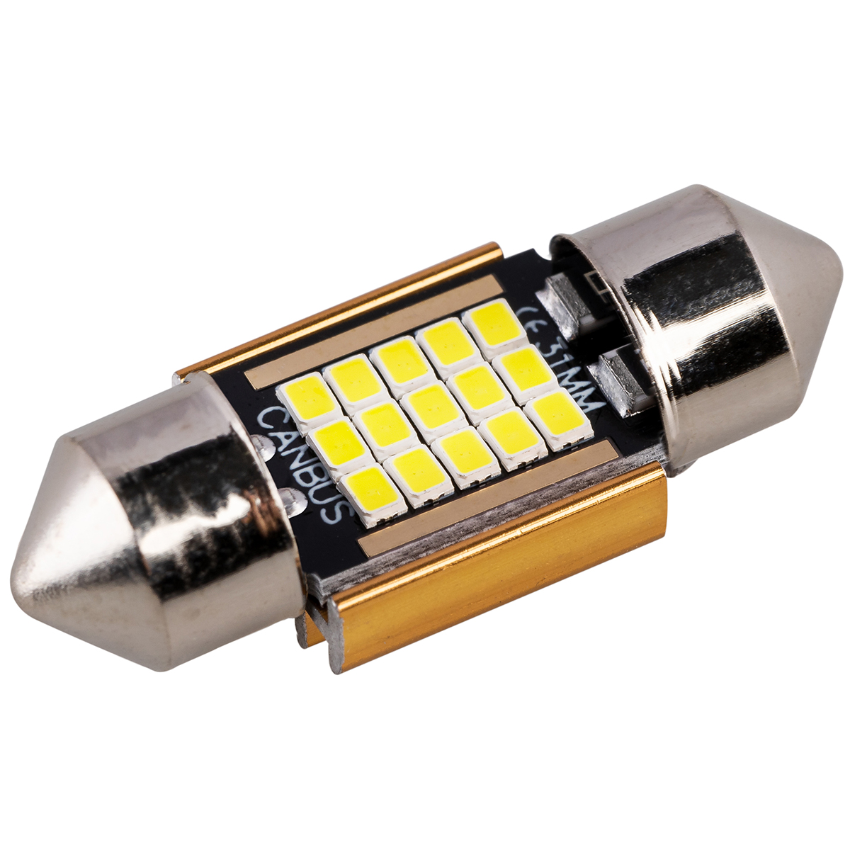 

Автолампа SKYWAY диод T11(C5W) 12V 15SMD диодов 1-конт. 31мм, белая салон S08201485