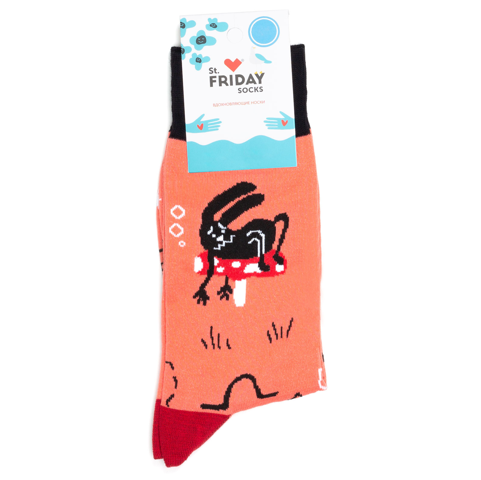 

Носки унисекс St. Friday Socks Zayka разноцветные 38-41, Разноцветный, Zayka