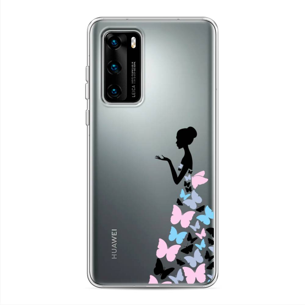 фото Чехол awog "платье из бабочек" для huawei p40